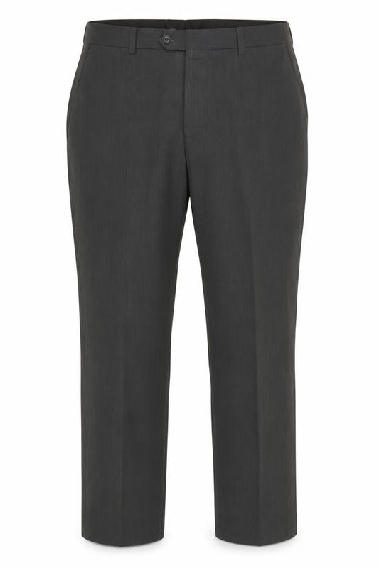 Next Men's Black Wool Blend Dress Trousers 34S Regular Fit