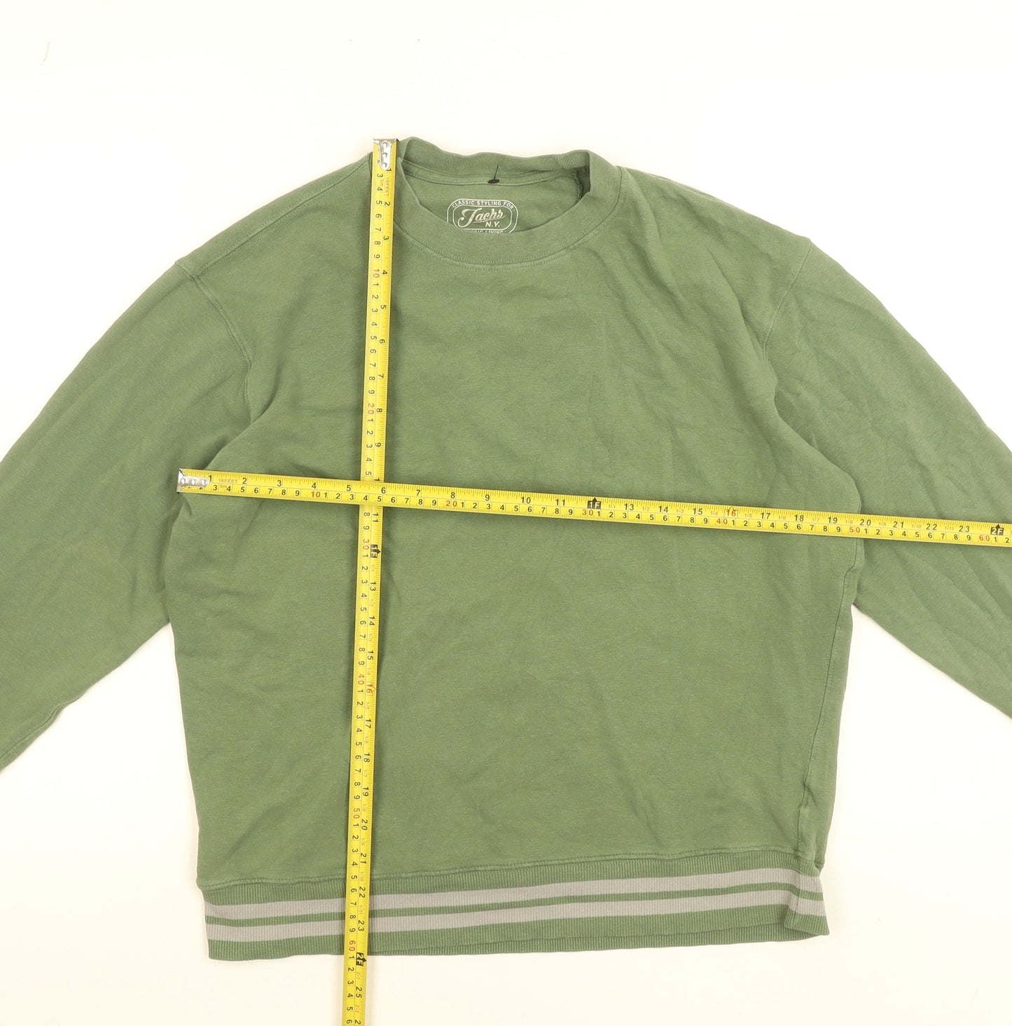 Jachs N.Y. Men’s Green Pullover Sweatshirt Crew Neck Medium
