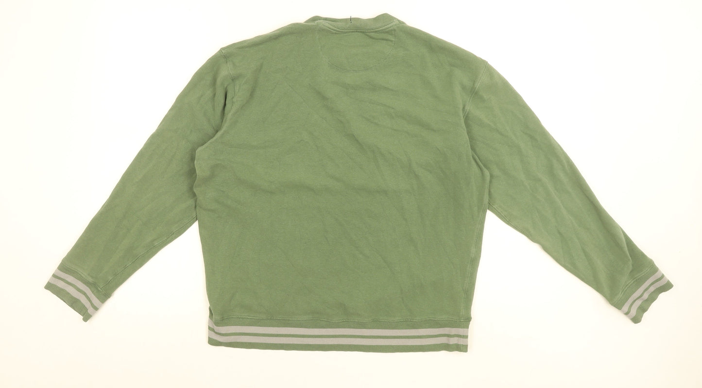 Jachs N.Y. Men’s Green Pullover Sweatshirt Crew Neck Medium