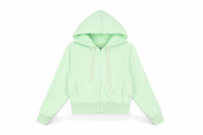 American Eagle Women’s Mint Green Full Zip Hoodie Size Small
