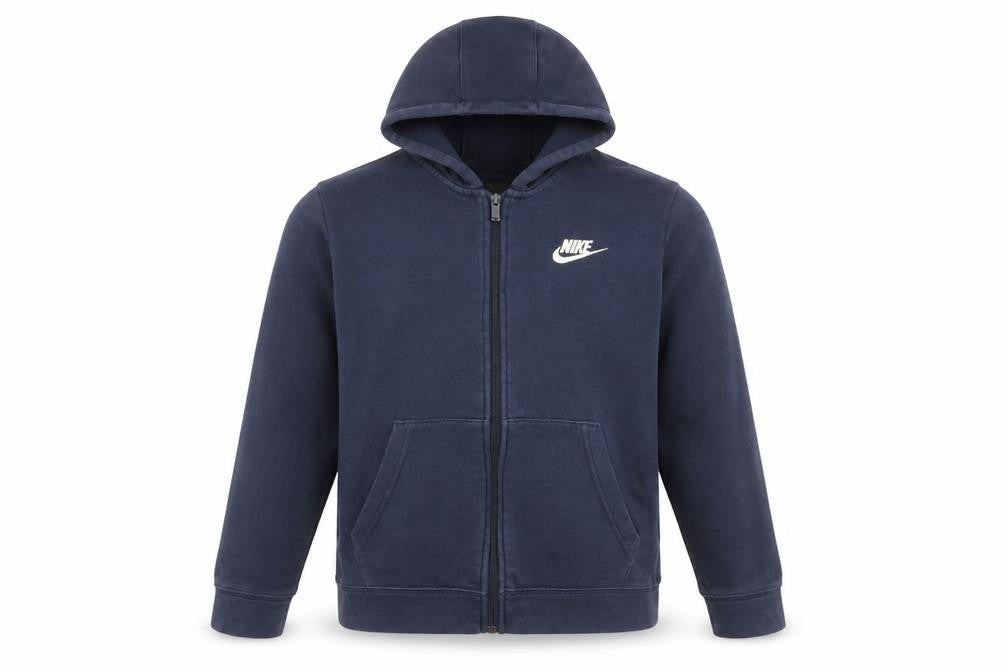 Boys UK Size M Nike Blue Full Zip Hoodie