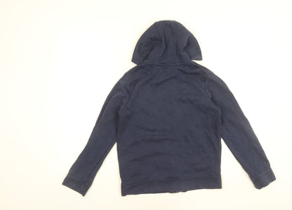 Nike Boys Blue Full Zip Hoodie Size M 137-147cm Cotton Blend