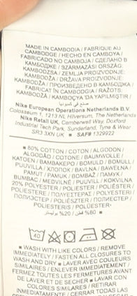 Nike Boys Blue Full Zip Hoodie Size M 137-147cm Cotton Blend