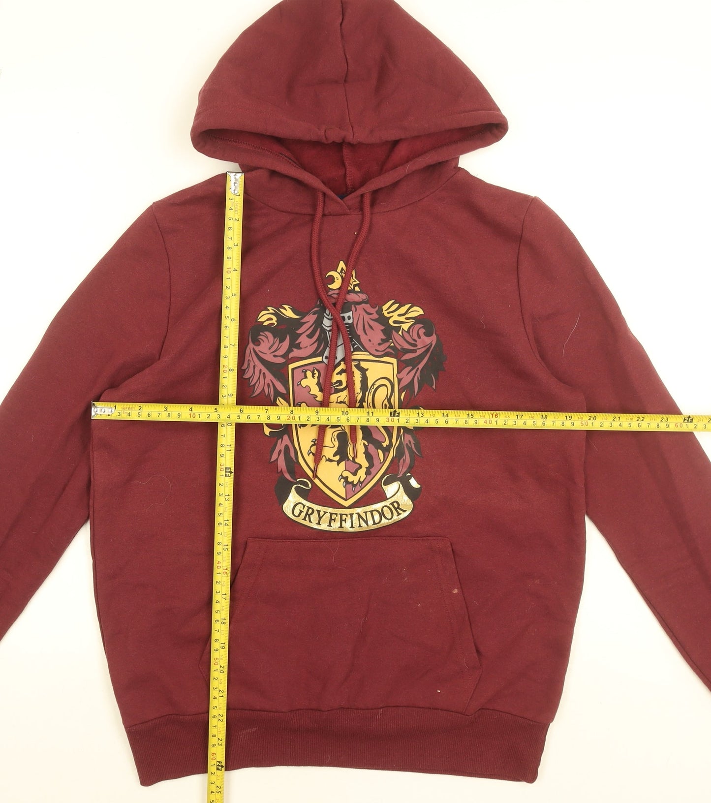 Harry Potter Gryffindor Burgundy Hoodie Women M Pullover Cotton Blend