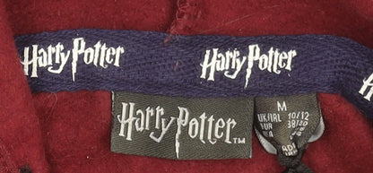 Harry Potter Gryffindor Burgundy Hoodie Women M Pullover Cotton Blend
