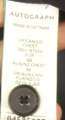 Marks and Spencer Autograph Men's Grey Waistcoat 38 Chest Linen Blend