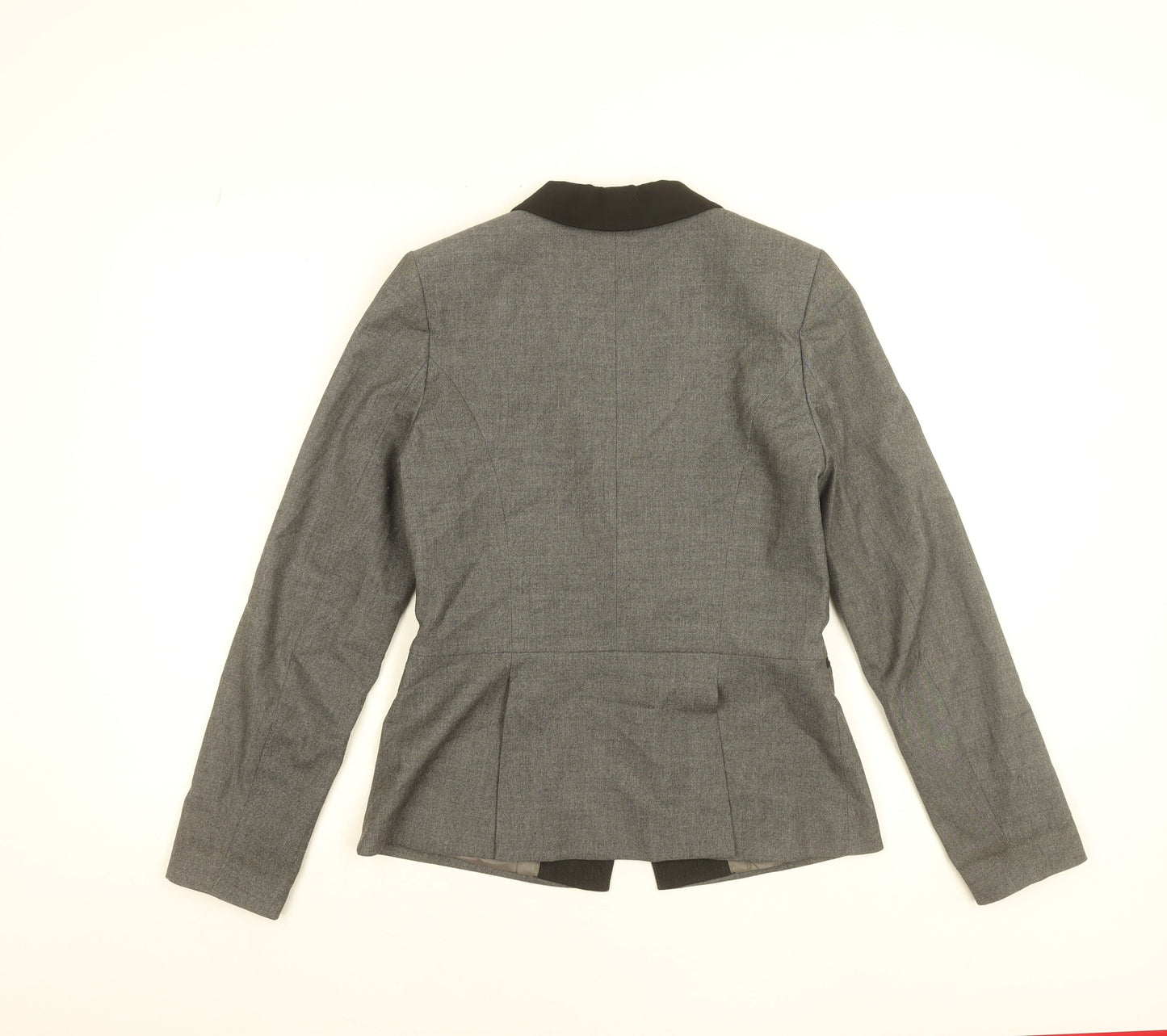 Warehouse Women Grey Single-Breasted Suit Jacket UK 12 Classic Fit