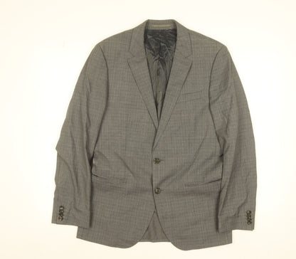 Mens UK Size 36 HUGO BOSS Regular Grey Suit Jacket