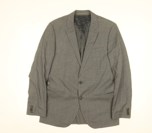 Mens UK Size 36 HUGO BOSS Regular Grey Suit Jacket