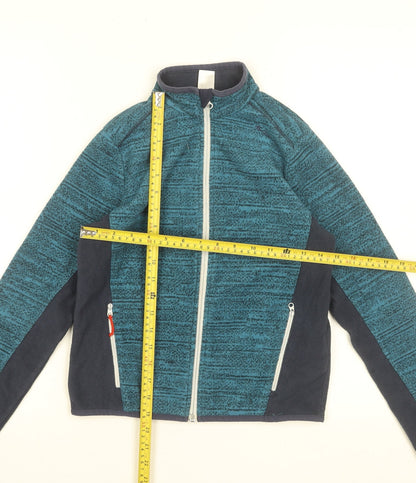 Decathlon Boys Blue Full Zip Fleece Jacket 12 Years Polyester Outdoor Wear
