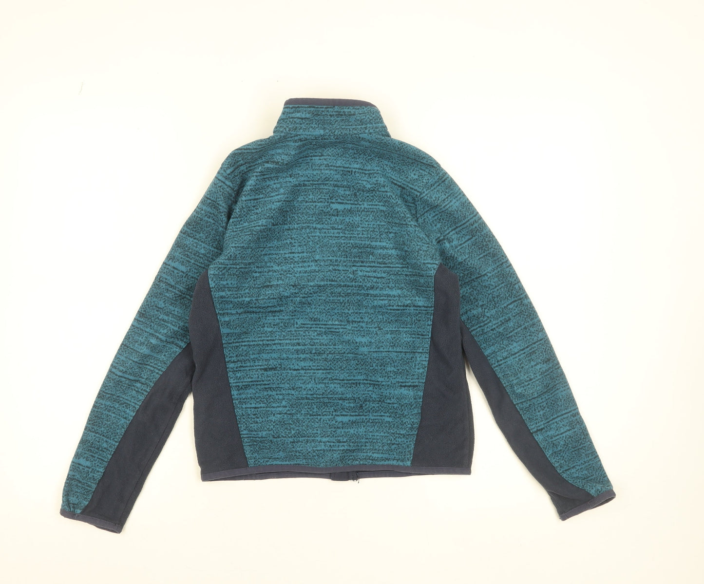 Decathlon Boys Blue Full Zip Fleece Jacket 12 Years Polyester Outdoor Wear