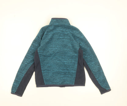 Decathlon Boys Blue Full Zip Fleece Jacket 12 Years Polyester Outdoor Wear
