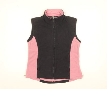 Rydale Womens Black Pink Fleece Waistcoat Bodywarmer M