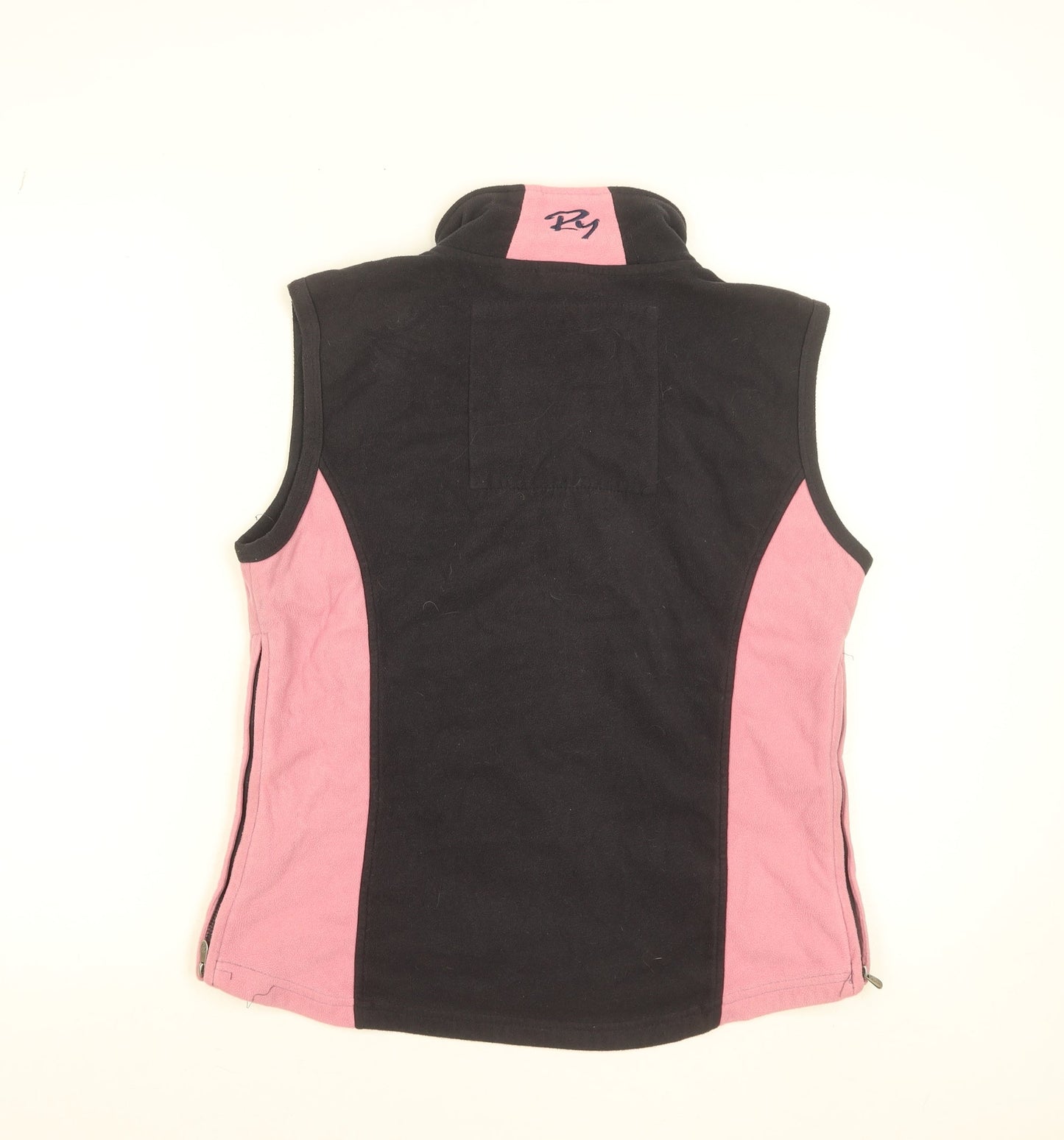 Rydale Womens Black Pink Fleece Waistcoat Bodywarmer M