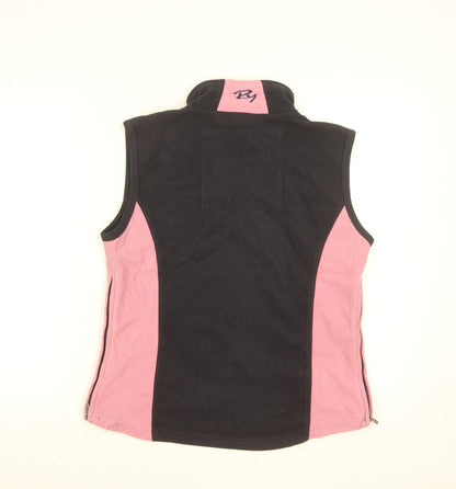 Rydale Womens Black Pink Fleece Waistcoat Bodywarmer M