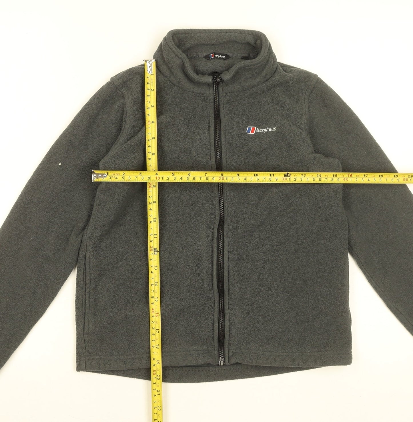 Berghaus Boys Grey Full Zip Fleece Jacket 11-12 Years Outdoor Casual