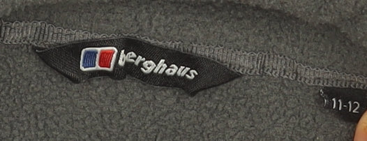 Berghaus Boys Grey Full Zip Fleece Jacket 11-12 Years Outdoor Casual