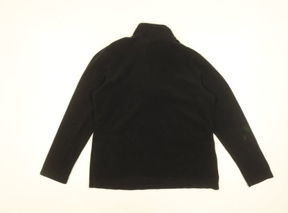 Regatta Black Fleece 1/4 Zip Sweatshirt Women's UK 12 Outdoor Warm Top