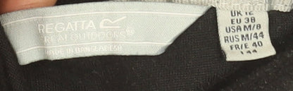 Regatta Black Fleece 1/4 Zip Sweatshirt Women's UK 12 Outdoor Warm Top