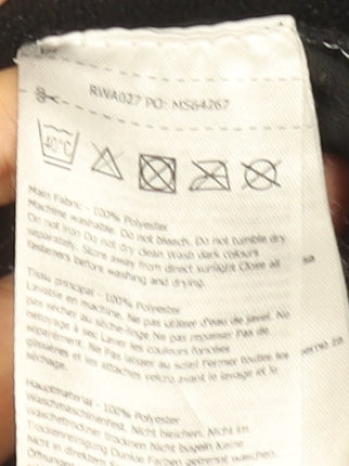 Regatta Black Fleece 1/4 Zip Sweatshirt Women's UK 12 Outdoor Warm Top