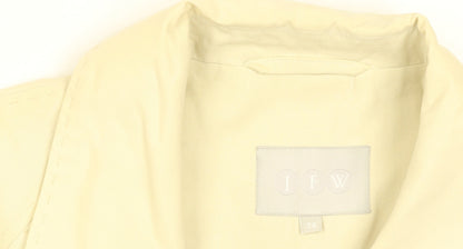 JFW Women’s Beige Belted Trench Coat Size 14 Classic Mid-Length