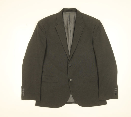 Next Men's Grey 40 Regular Fit Blazer Jacket
