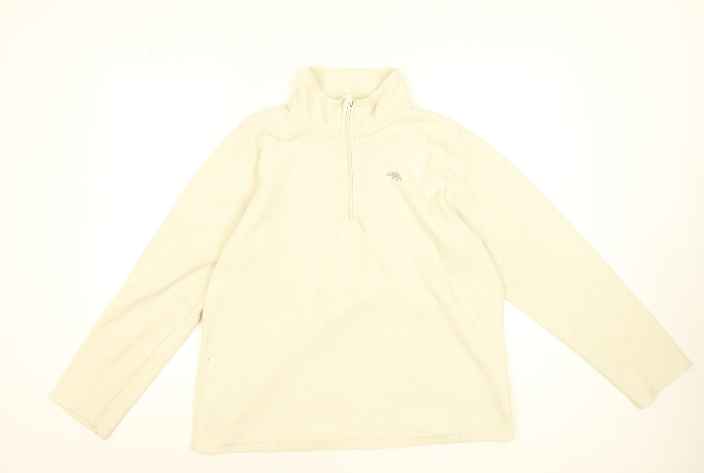 Ridge & Co. Women’s Beige Fleece 1/2 Zip Pullover Sweatshirt Size 16