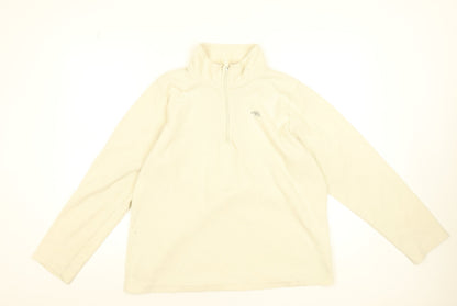 Ridge & Co. Women’s Beige Fleece 1/2 Zip Pullover Sweatshirt Size 16