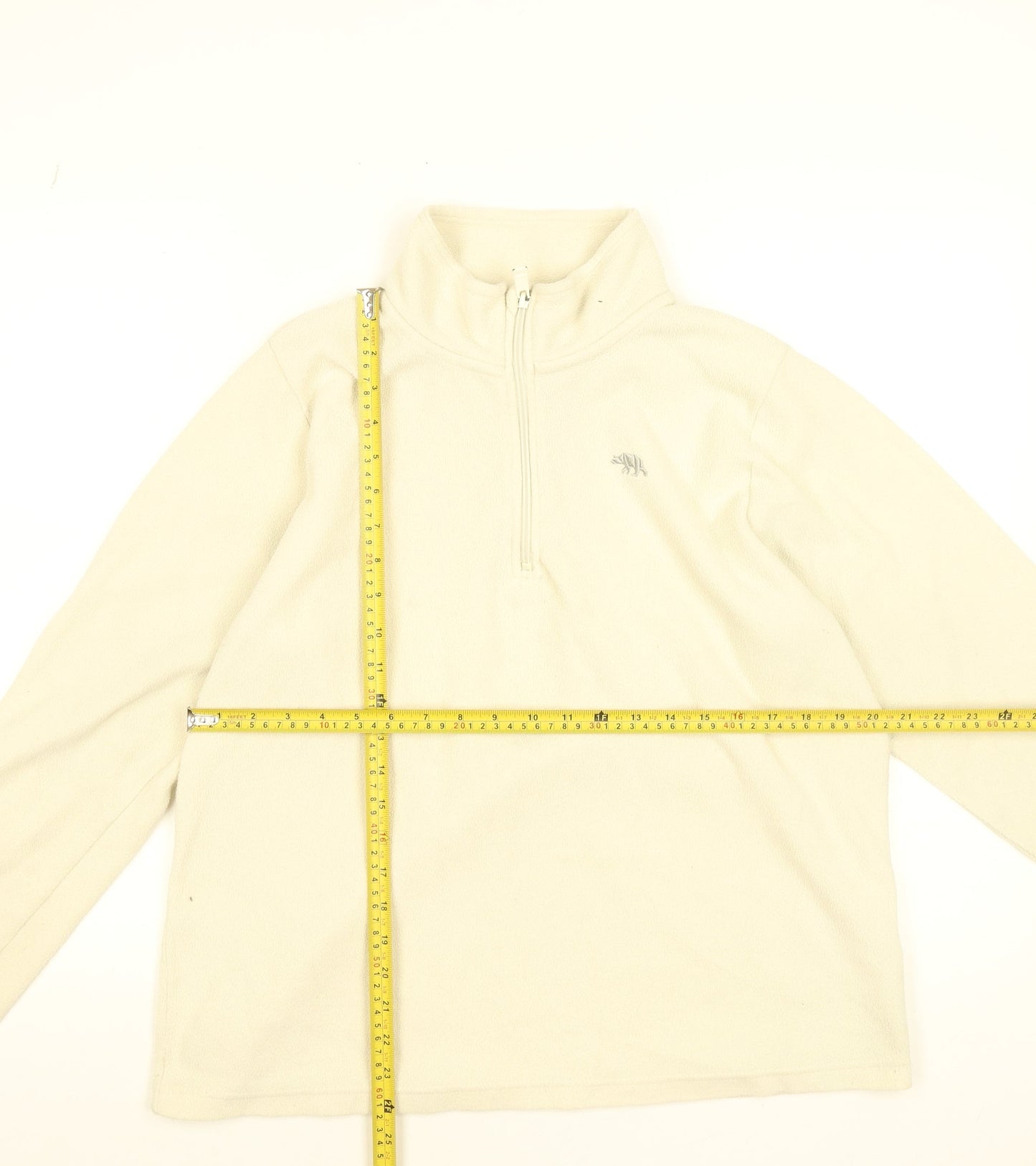 Ridge & Co. Women’s Beige Fleece 1/2 Zip Pullover Sweatshirt Size 16