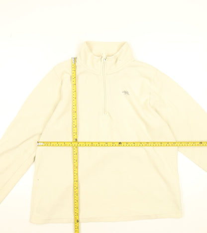 Ridge & Co. Women’s Beige Fleece 1/2 Zip Pullover Sweatshirt Size 16