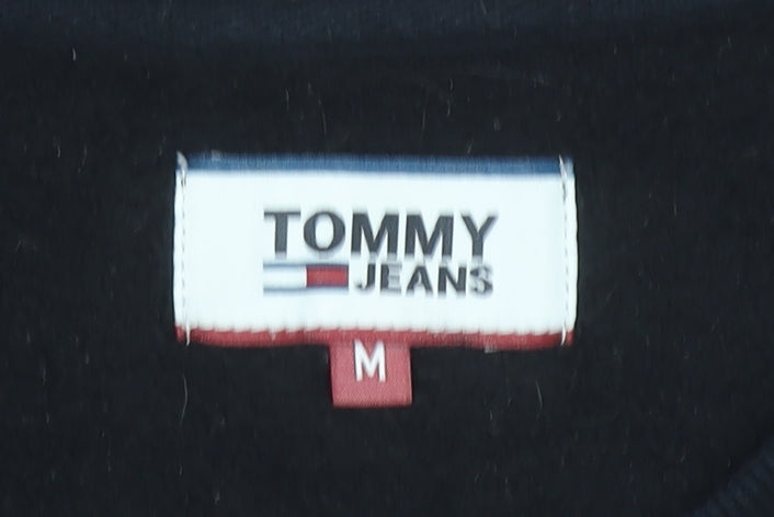 Tommy Jeans Men’s Black Crew Neck Pullover Sweatshirt Size M