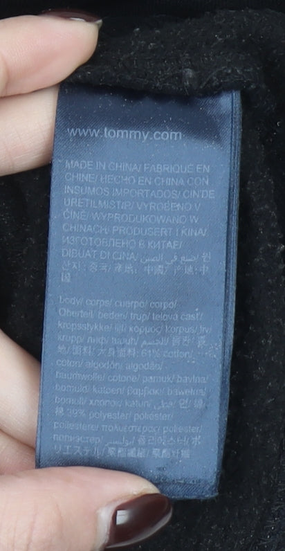 Tommy Jeans Men’s Black Crew Neck Pullover Sweatshirt Size M