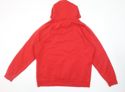 Under Armour Men's Red Pullover Hoodie Size L Sports Fleece