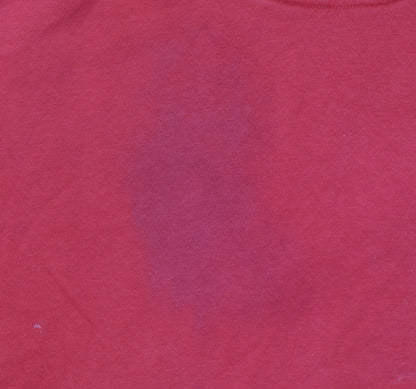 Under Armour Men's Red Pullover Hoodie Size L Sports Fleece