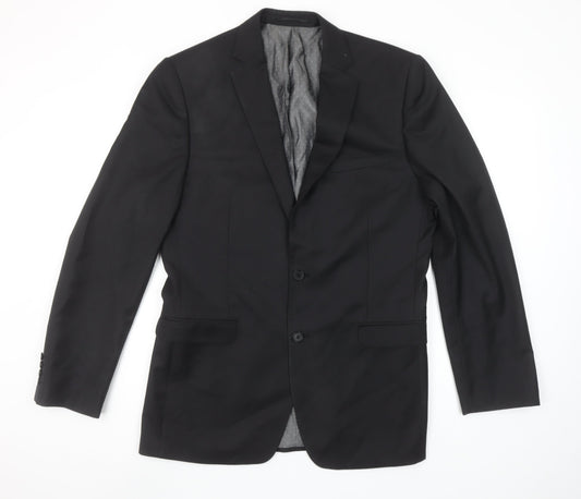 Mens UK Size 40 French Connection Regular Black Suit Jacket