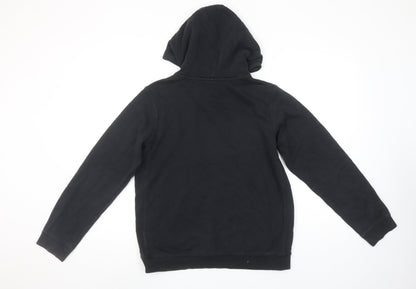 Nike Boys Black Pullover Hoodie XL 158-170cm Logo Graphic Print
