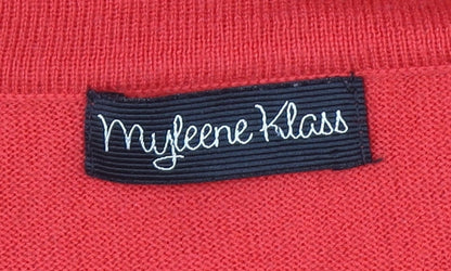 Myleene Klass Women Red Crew Neck Long Sleeve Pullover Jumper Size 10