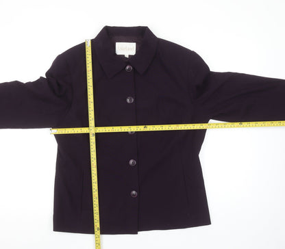 Lakeland Womens Purple Size 14 Tailored Single Breasted Suit Jacket