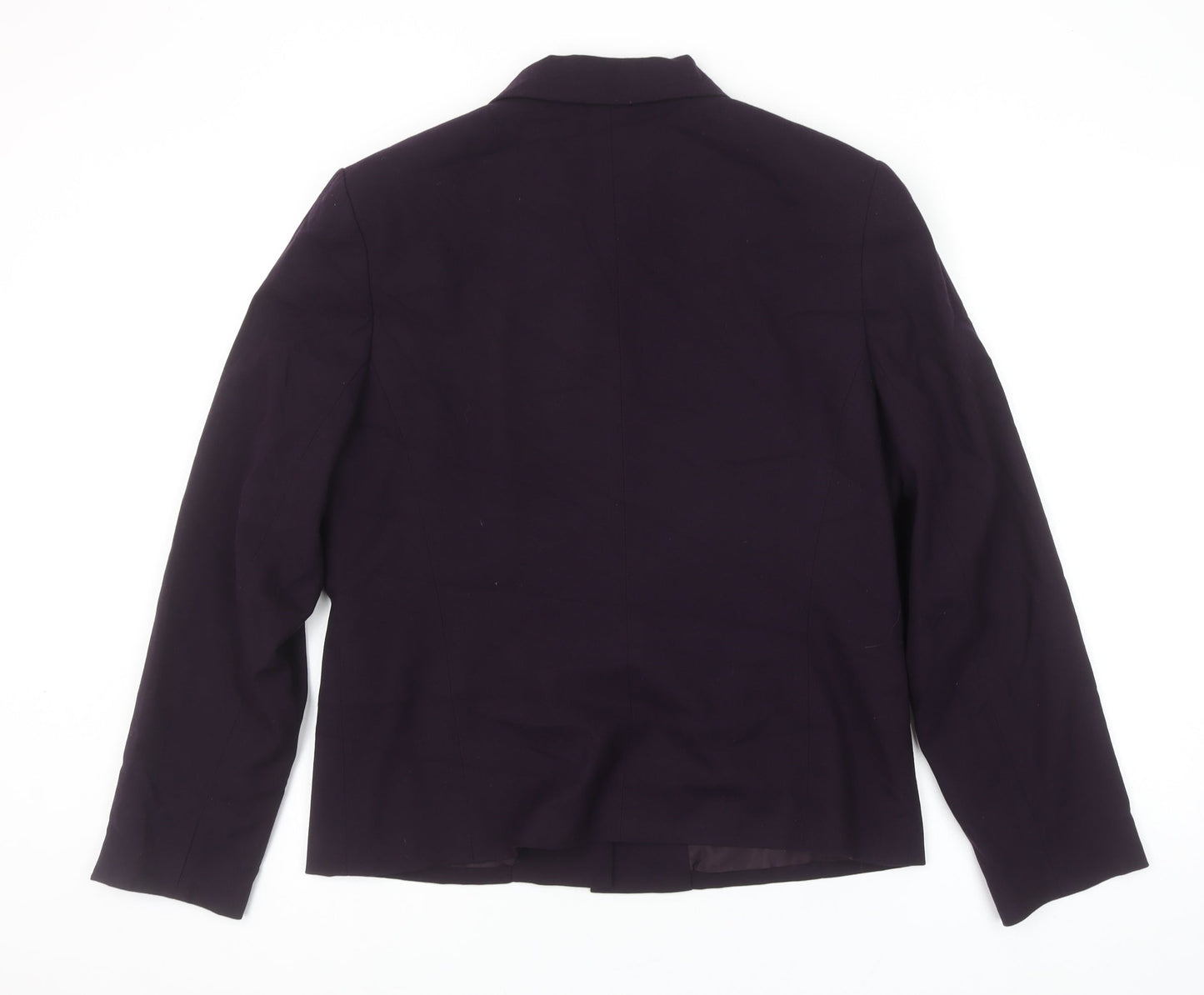 Lakeland Womens Purple Size 14 Tailored Single Breasted Suit Jacket