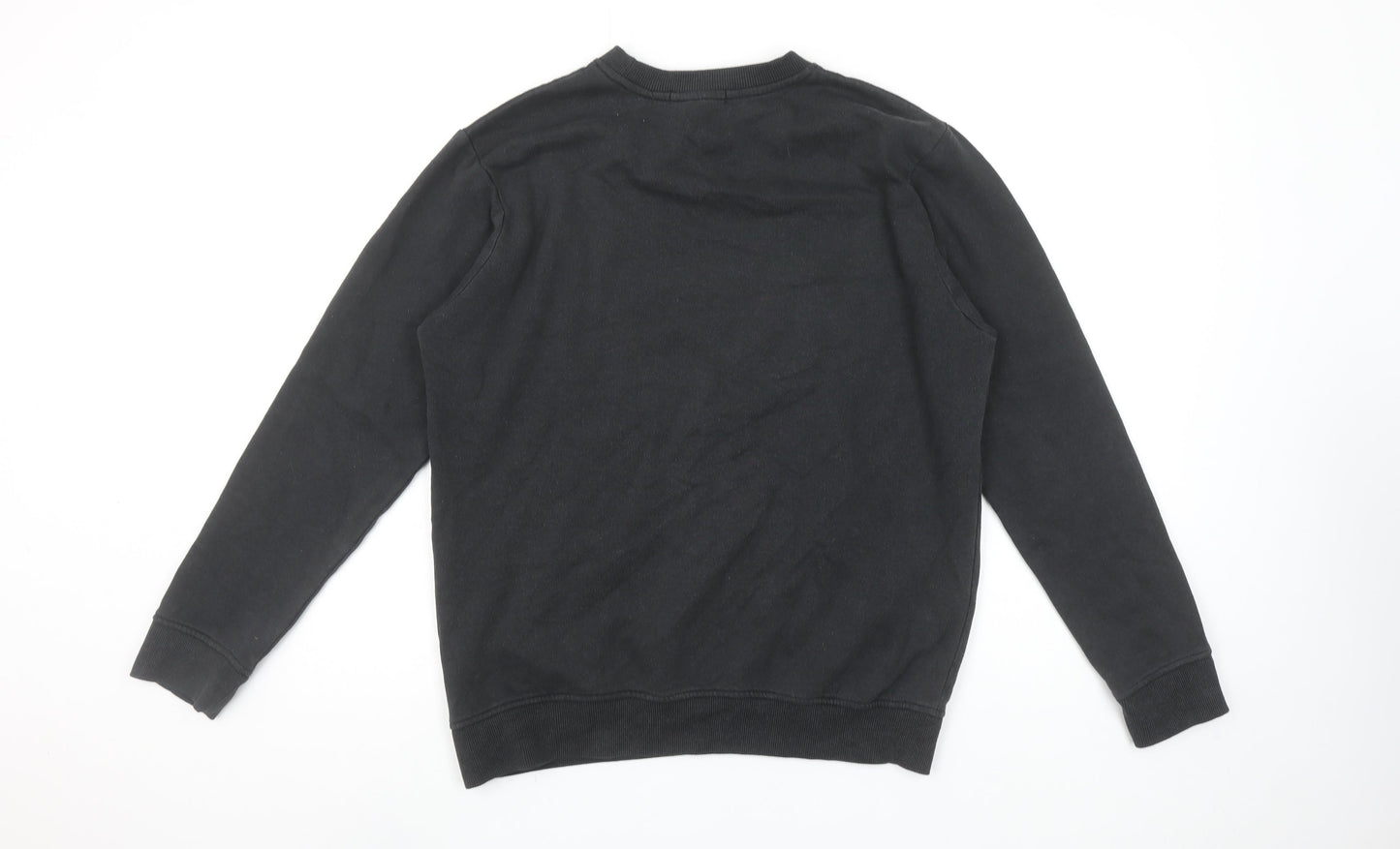 Mennace Men's Black Crew Neck Logo Sweatshirt Size S