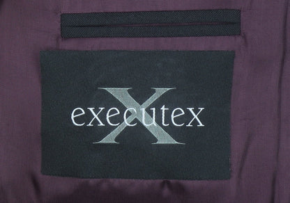 Executex Men's Black 42R Shawl Lapel Single-Breasted Suit Jacket