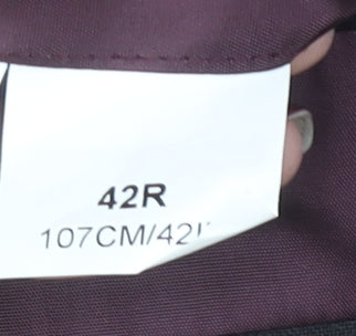 Executex Men's Black 42R Shawl Lapel Single-Breasted Suit Jacket