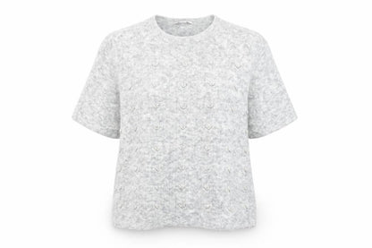 Marks and Spencer Women’s Grey Beaded Knit Short Sleeve Jumper Size L