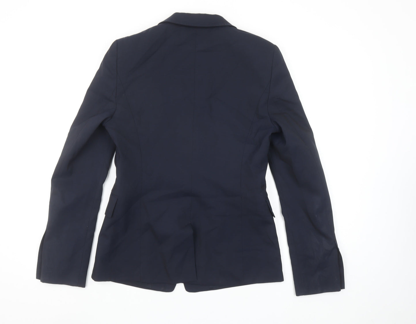 JOOP! Women's Blue Wool Blend Slim Fit Single-Breasted Blazer Size 8