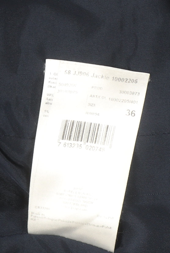 JOOP! Women's Blue Wool Blend Slim Fit Single-Breasted Blazer Size 8