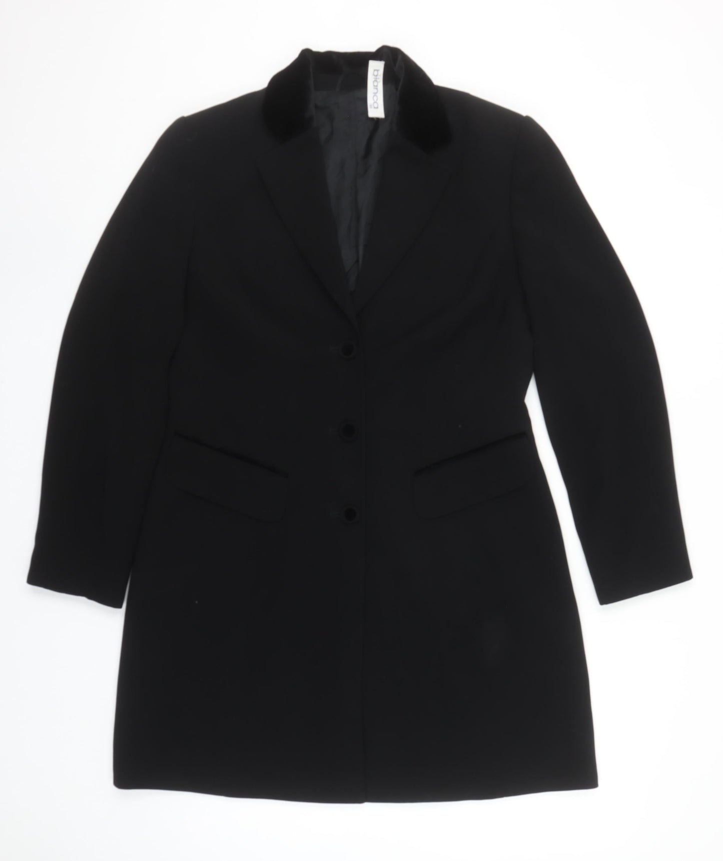 Bianca Women's Black Size 10 Classic Single-Breasted Blazer
