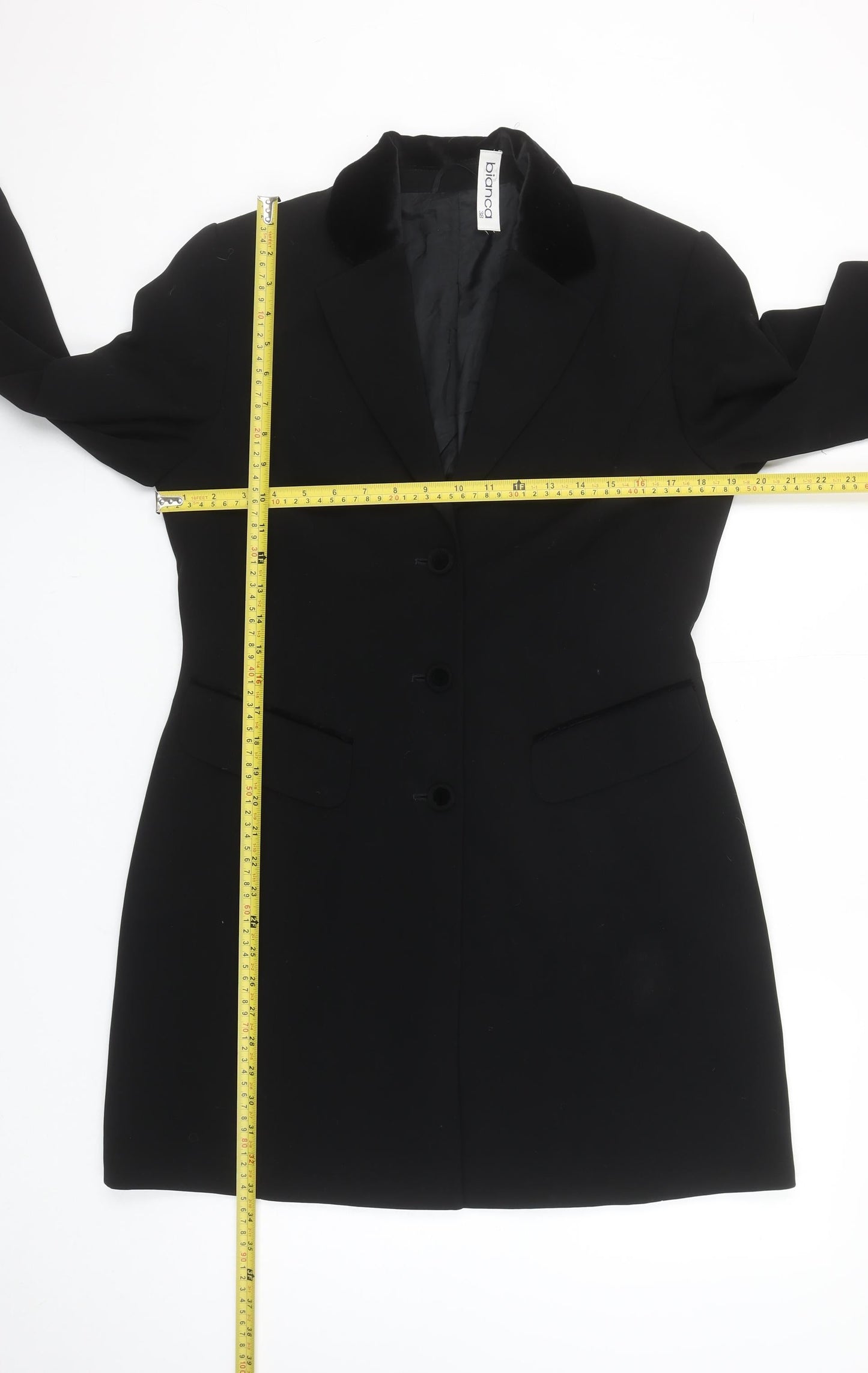 Bianca Women's Black Size 10 Classic Single-Breasted Blazer