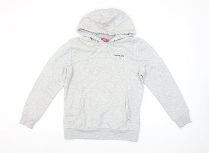 LA Gear Womens Grey Pullover Hoodie Size 6 Classic Fit