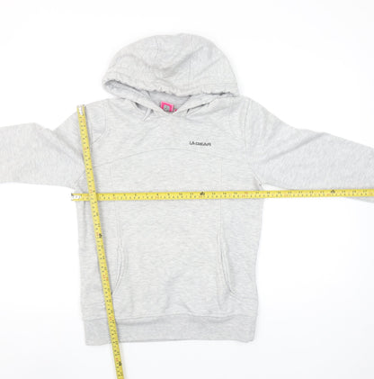 LA Gear Womens Grey Pullover Hoodie Size 6 Classic Fit