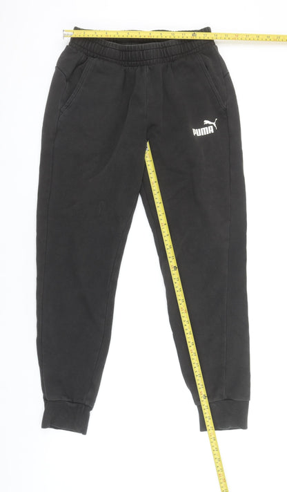 Puma Men's Black Medium Jogger Sweatpants with Pockets